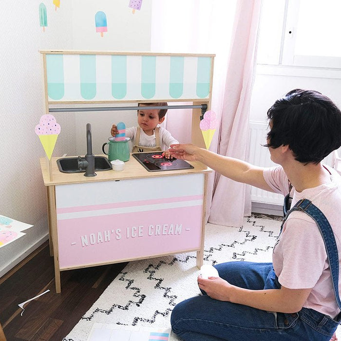 Ikea Duktig kitchen hack, create your own ice cream parlour or lemonade stand - Made of Sundays