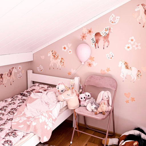 Horses and Flowers Wall Stickers - Wallpaper Stickers by Made of Sundays
