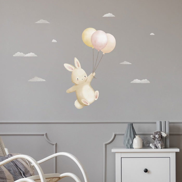 Floating Bunny Wall Decal