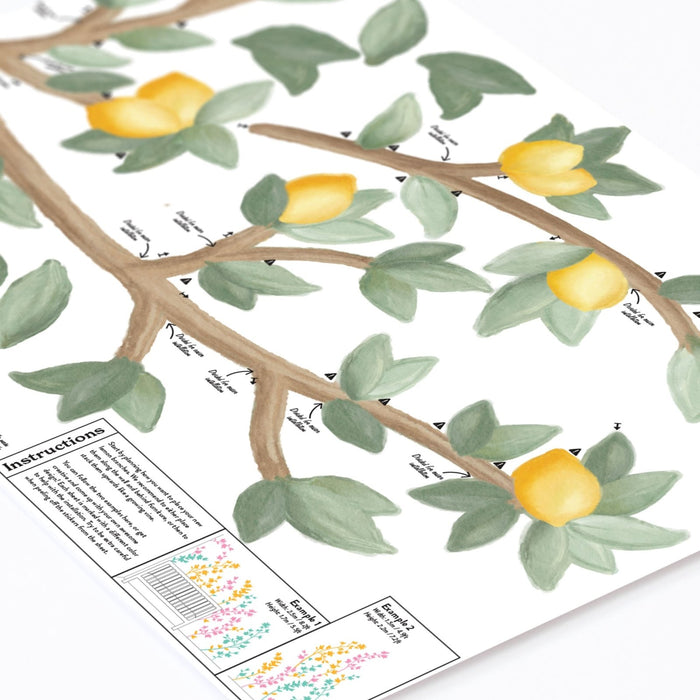 Lemon Branches Wall Stickers - Made of Sundays