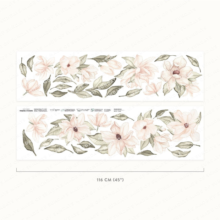 Magnolia Floral Wall Stickers