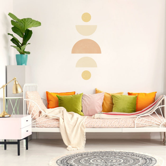 Moon Phases Abstract Wall Stickers, wall decals by Made of Sundays