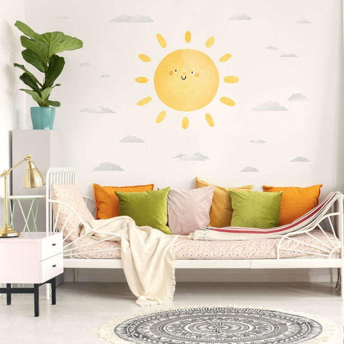 Sun and Clouds wall sticker