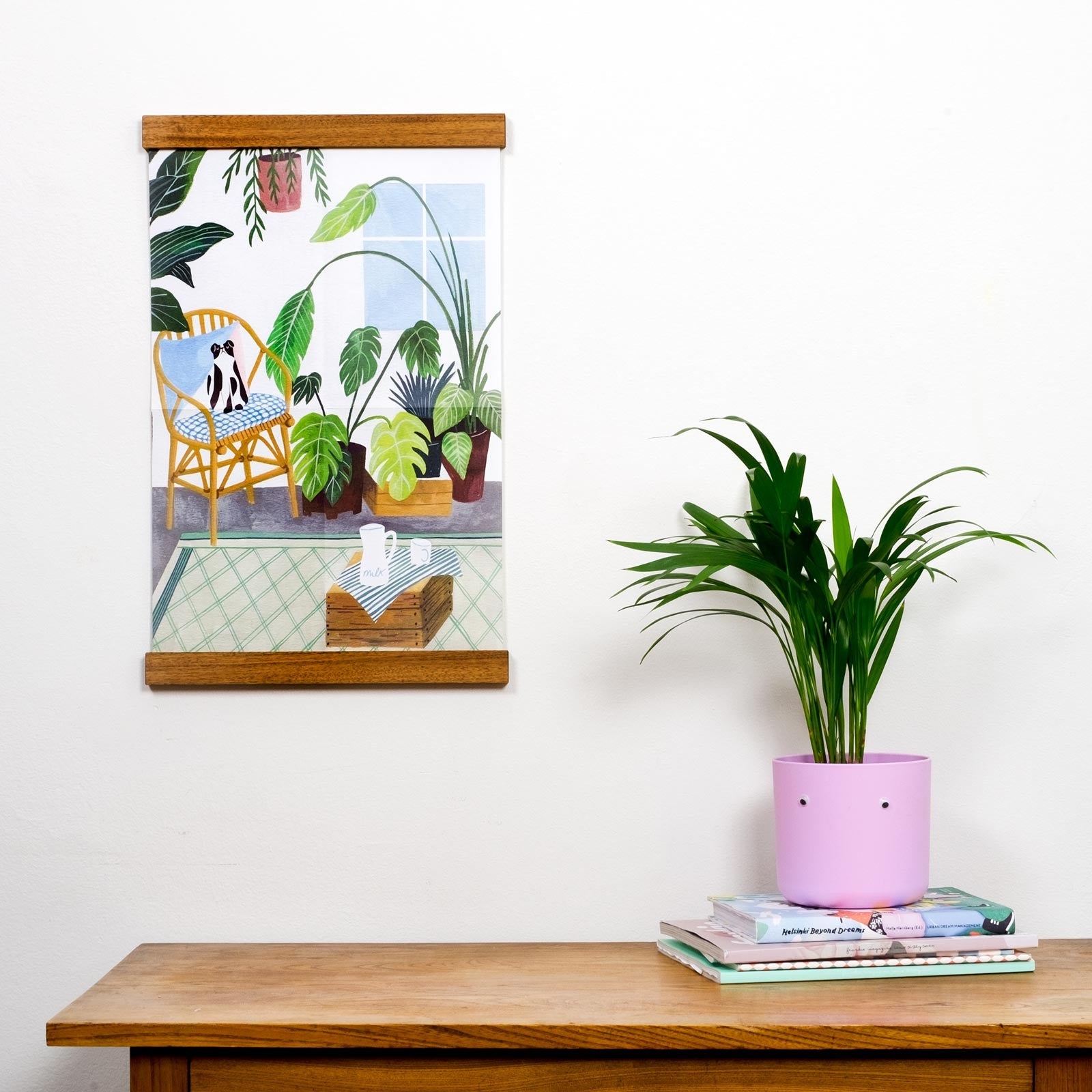 Easy to use handmade wooden poster hanger frames - Made of Sundays