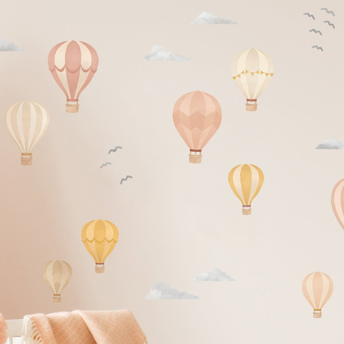 Hot Air balloons Wall Stickers for Nurseries and Kids Rooms — Made of ...