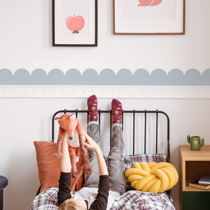 Frise festonnée - Papier peint personnalisable