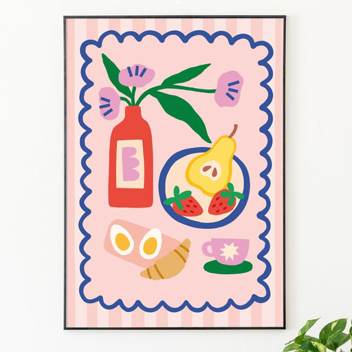 Breakfast on the Balcony, Poster - Posters by Made of Sundays