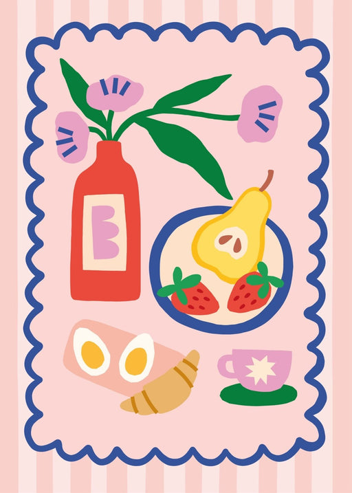 Breakfast on the Balcony, Poster - Posters by Made of Sundays