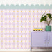 Diamond Bespoke Half - Wall Wallpaper - Peel & Stick Wallpapers by Made of Sundays