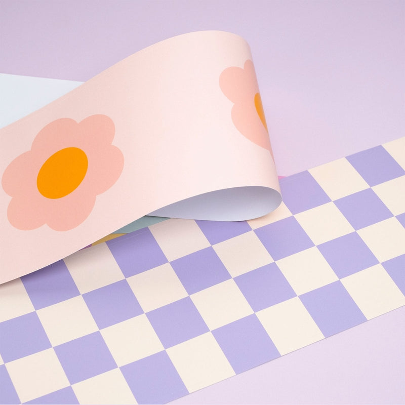 Flowers Wallpaper Border - Peel & Stick Wallpapers by Made of Sundays