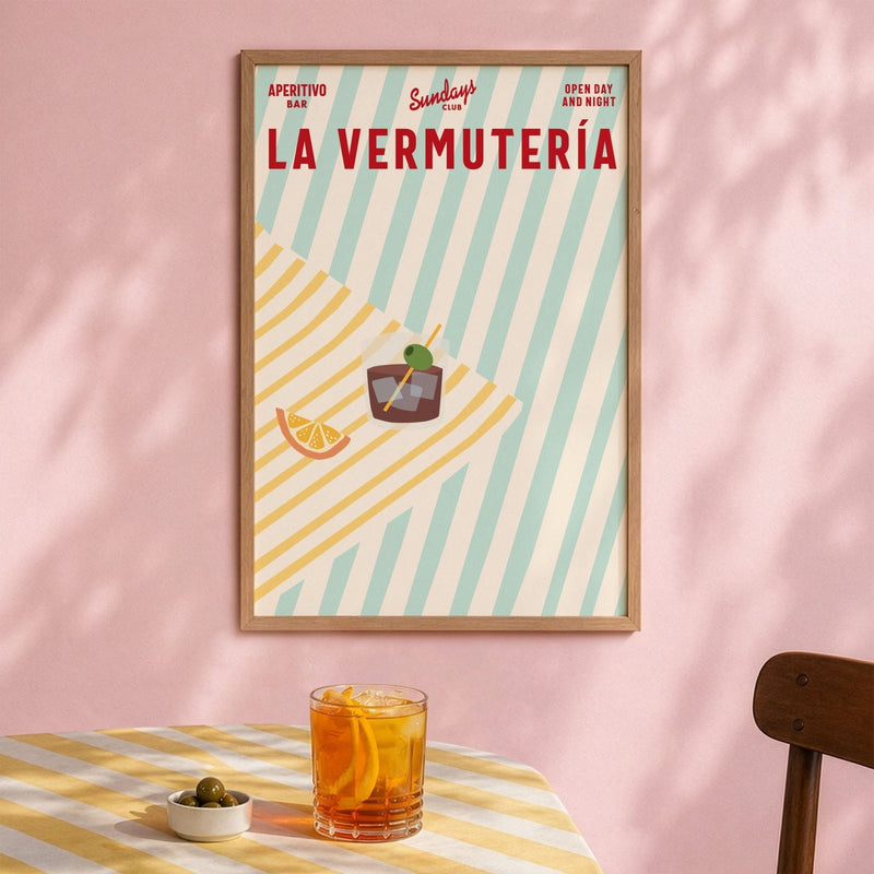 La Vermutería, Poster - Posters by Made of Sundays