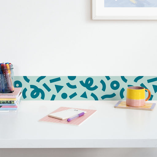 Memphis Wallpaper Border - Peel & Stick Wallpapers by Made of Sundays