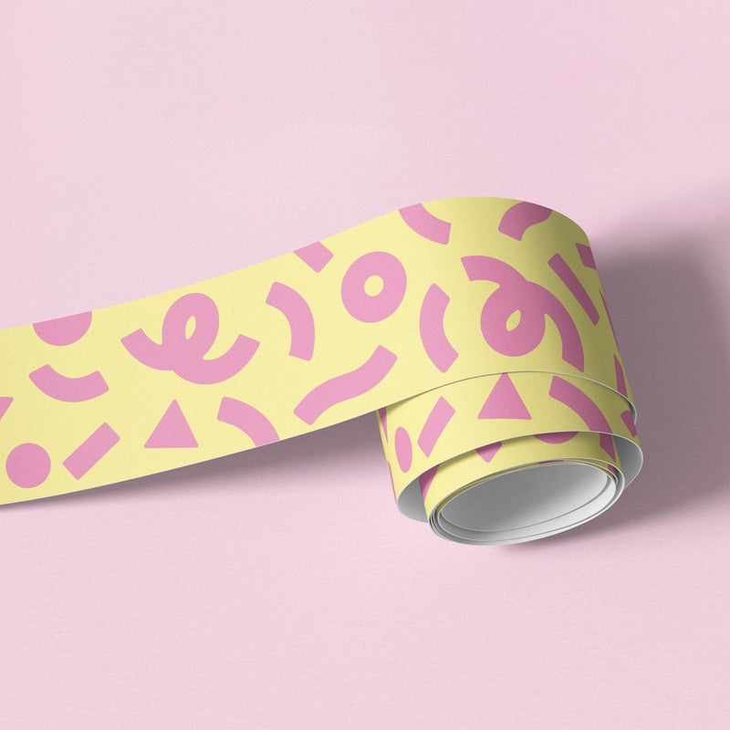 Memphis Wallpaper Border - Peel & Stick Wallpapers by Made of Sundays