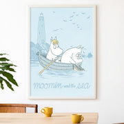 Moomin and the Sea, Moomin Comics Poster - Posters by Made of Sundays