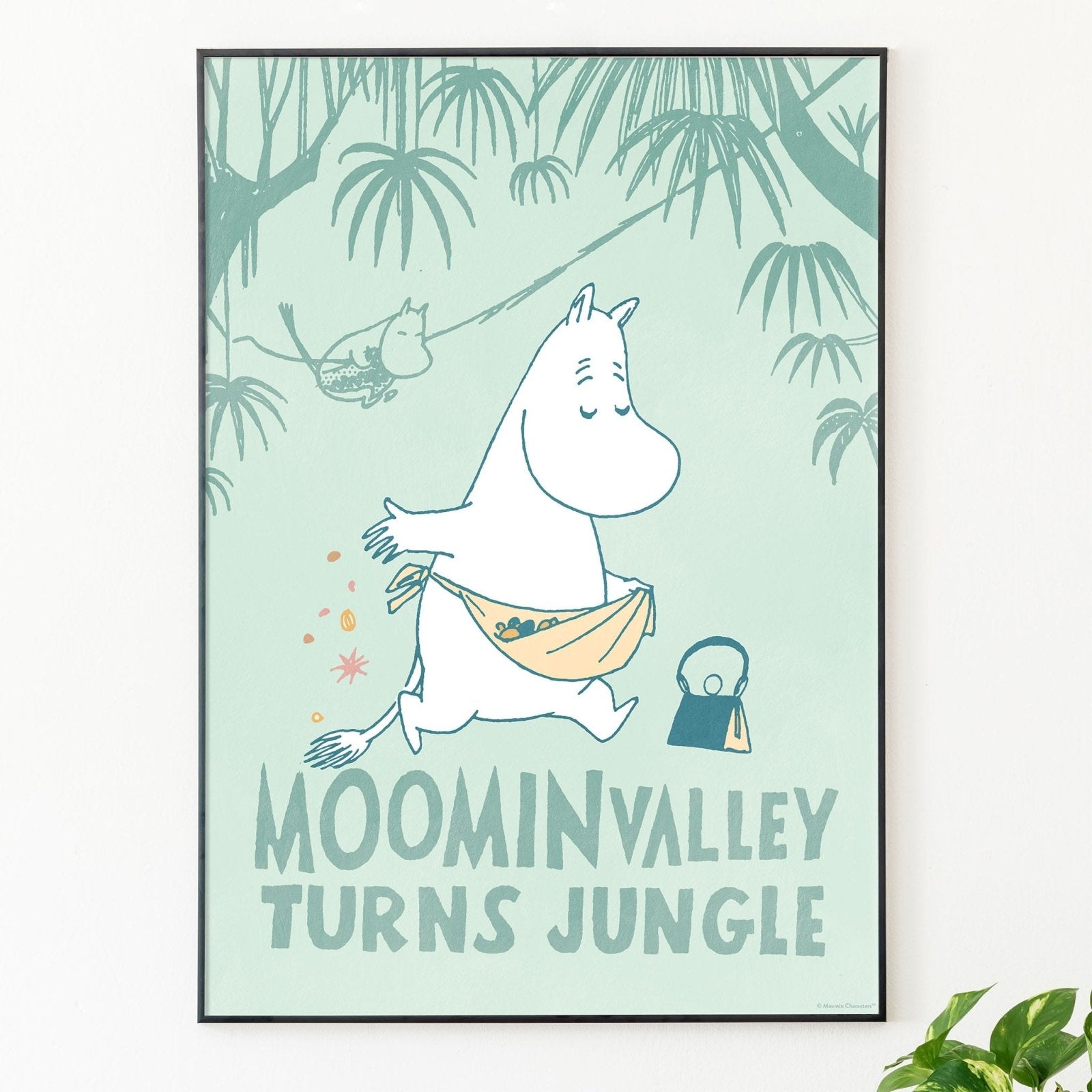 ムーミン谷がジャングルに、ムーミンコミックポスター — Made of Sundays