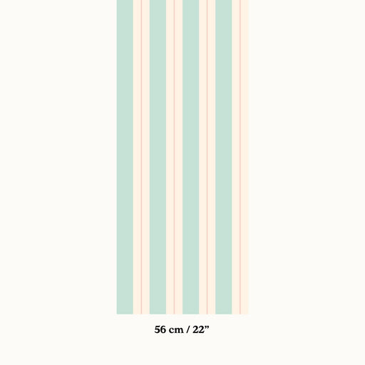 Riviera Stripes Bespoke Wallpaper - Peel & Stick Wallpapers by Made of Sundays