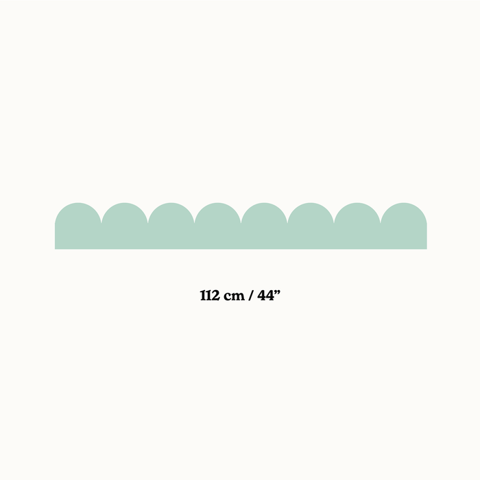 Scallop Bespoke Wallpaper Border - Peel & Stick Wallpapers by Made of Sundays