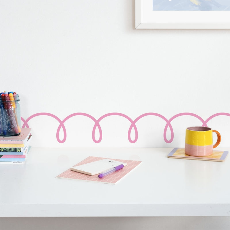Squiggle Wallpaper Border - Peel & Stick Wallpapers by Made of Sundays