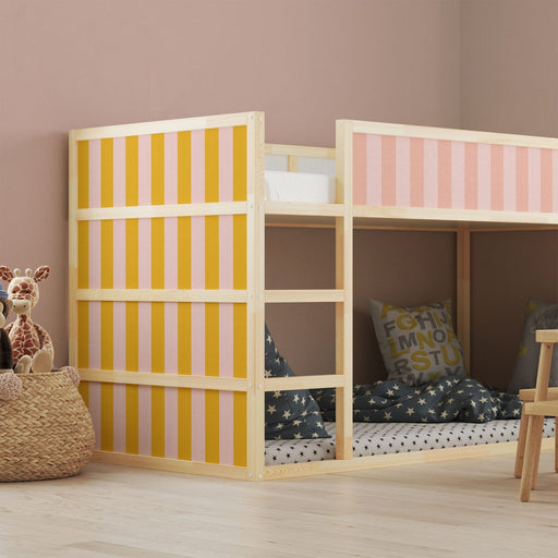 Striped Bespoke Stickers for KURA bed - Peel & Stick Wallpapers by Made of Sundays