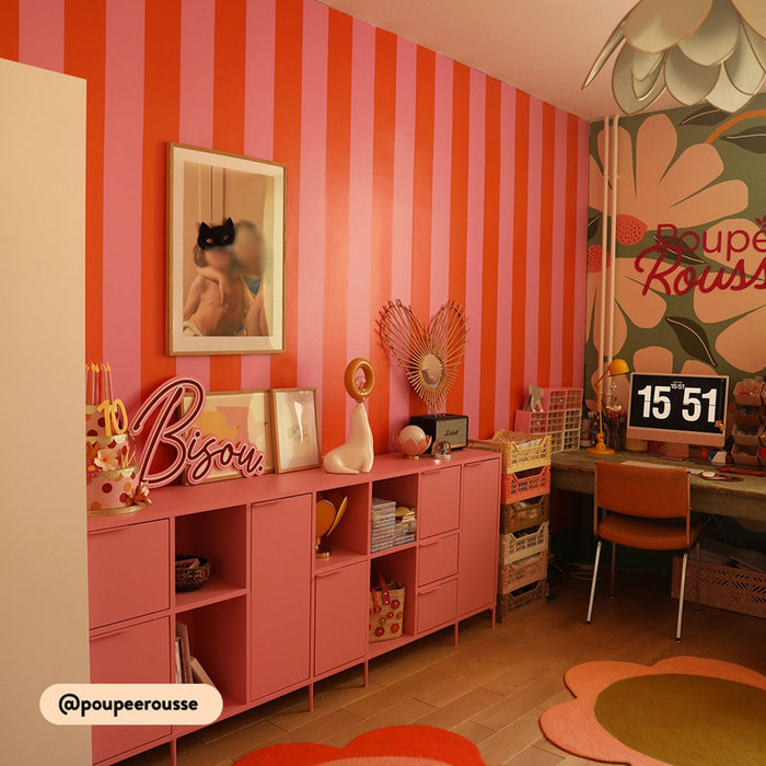 Striped Bespoke Wallpaper - Peel & Stick Wallpapers by Made of Sundays