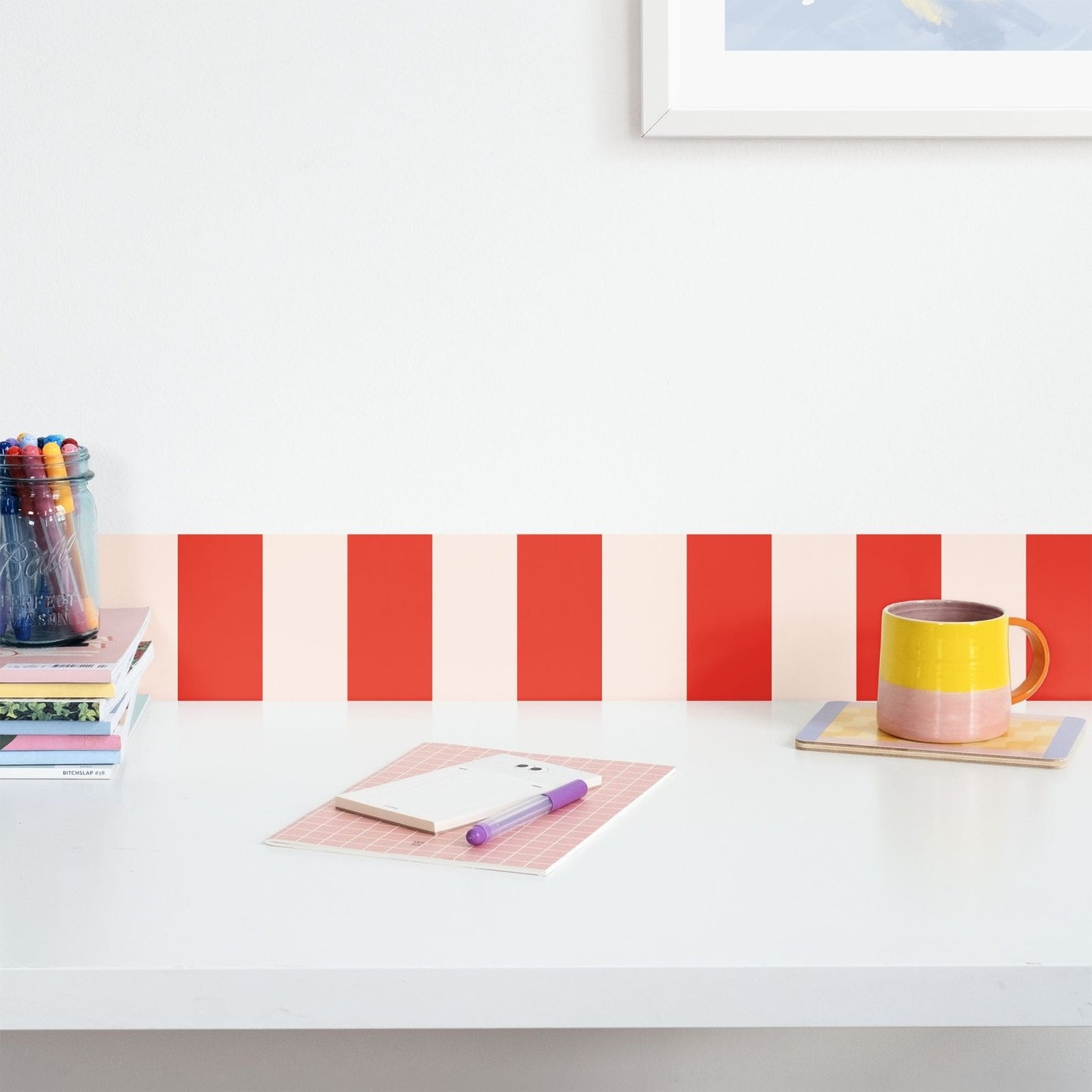 Striped Peel & Stick Wallpaper Borders - Made of Sundays