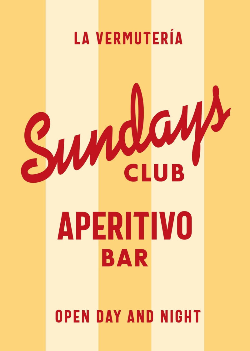 The Sundays Vermut Club, Poster - Posters by Made of Sundays