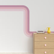 Triple Stripe Curves Wallpaper Border - Peel & Stick Wallpapers by Made of Sundays