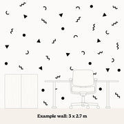 80's Party Geometric Wall Stickers - Made of Sundays