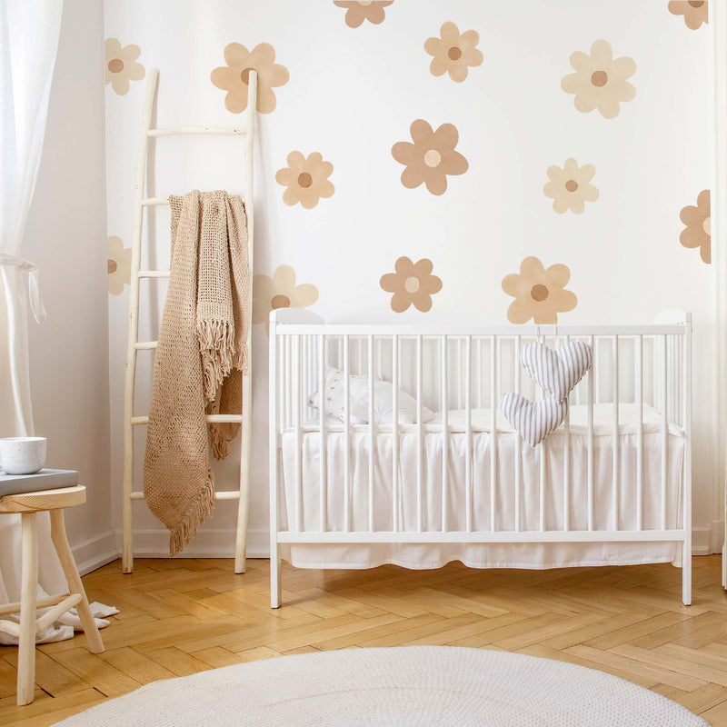 Big Boho Daisy flowers Wall Stickers