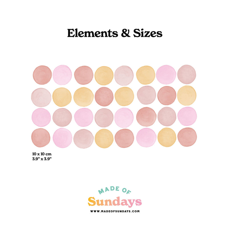 Autumn Mix Polka Dot Wall Stickers - Made of Sundays
