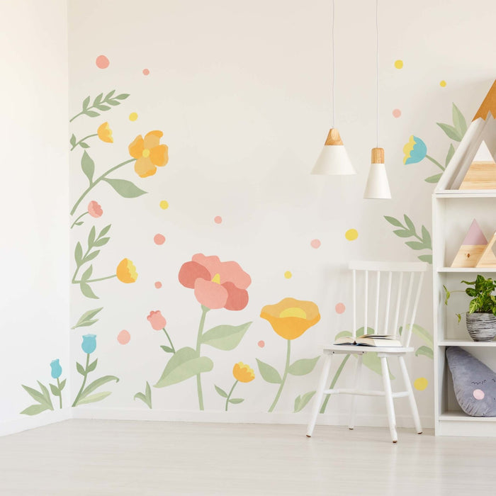 Big Floral Mural Wall Stickers