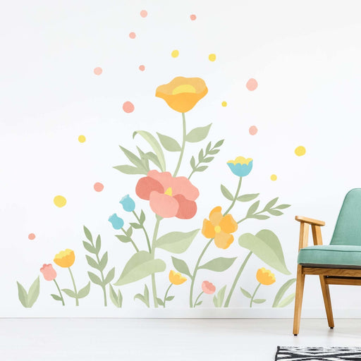 Big Floral Mural Wall Stickers - Made of Sundays