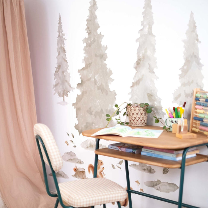 Big Nordic Forest Trees Wall Stickers - Made of Sundays