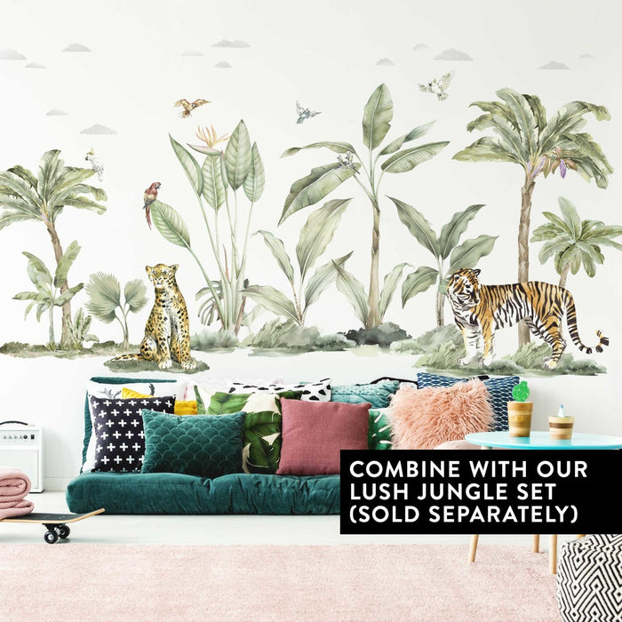 Big Watercolor Jungle Wall Stickers - Made of Sundays