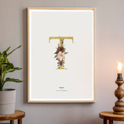 Birth Poster, Floral Letter - Made of Sundays