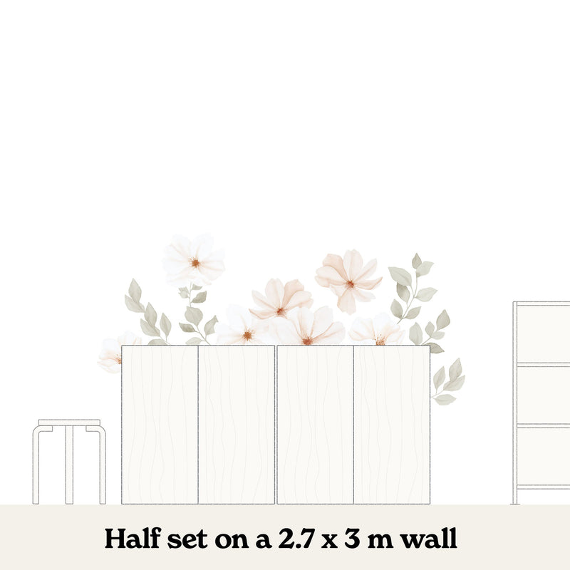 Blossom Flowers and Leaves, Wall Stickers - Made of Sundays