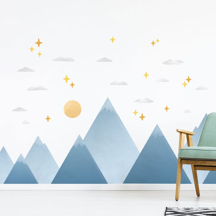 Blue Mountain Wall Stickers - Made of Sundays