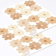 Boho Daisy flowers Wall Stickers - Made of Sundays