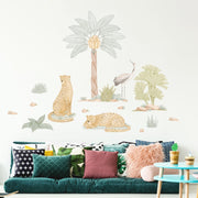 Boho Jungle Oasis Cheetahs Wall Stickers - Made of Sundays