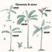 Botanical Palm Jungle Wall Stickers - Made of Sundays
