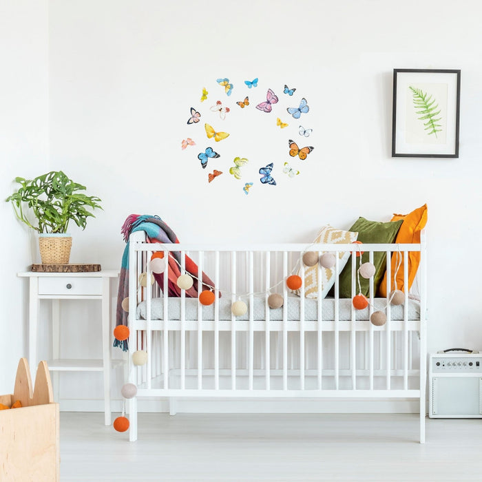 Butterflies Watercolour Wall Stickers, wall decals by Made of Sundays