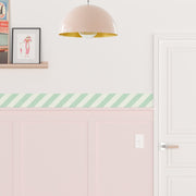 Candy Stripe Wallpaper Border - Peel & Stick Wallpapers by Made of Sundays
