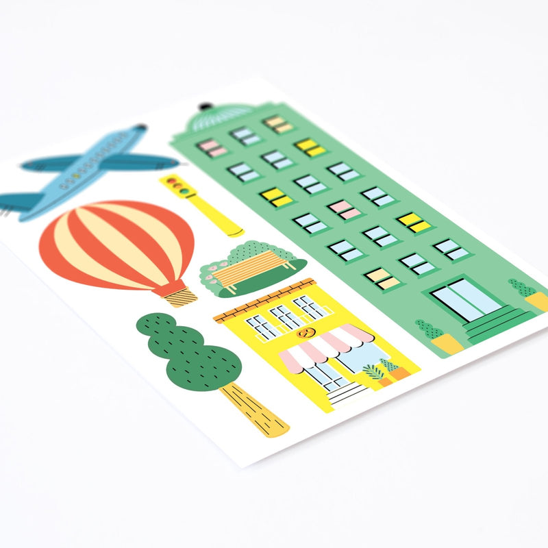 City Wall Stickers Theme Pack, wall decals by Made of Sundays