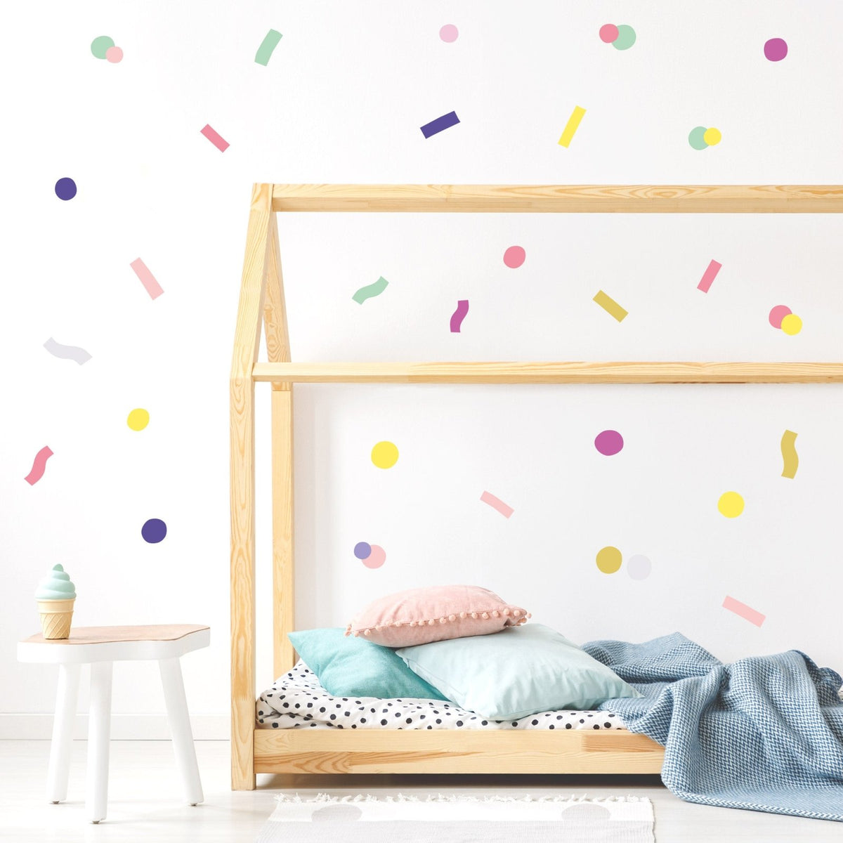 Confetti wall decals, colourful wall decals for happy homes — Made of