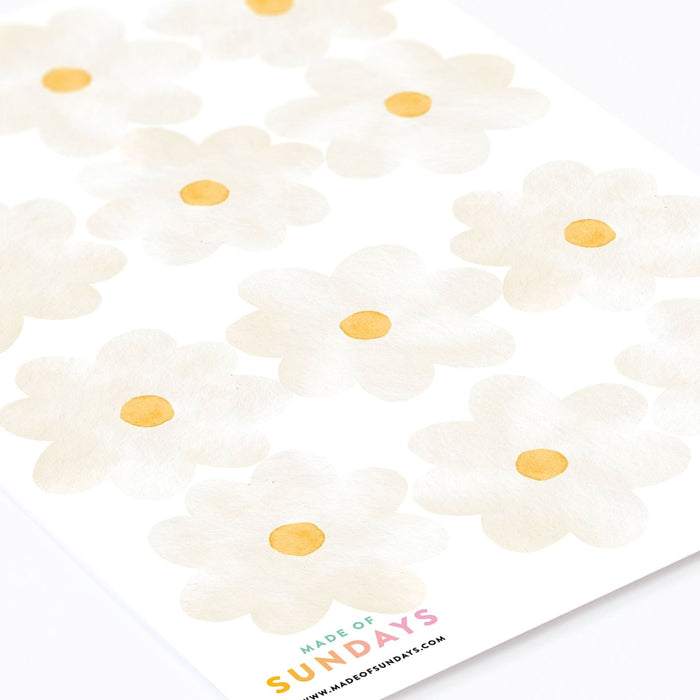Marguerites Blanches - Stickers muraux 