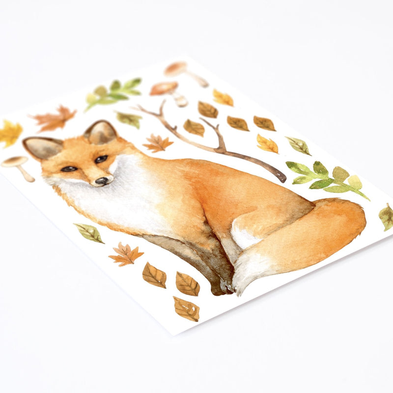 Forest Friends Fox Wall Sticker, wall decals by Made of Sundays
