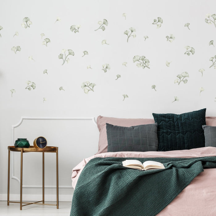 Ginkgo Leaves Botanical Wall Stickers