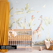 Giraffe with plants Wall Sticker - Made of Sundays