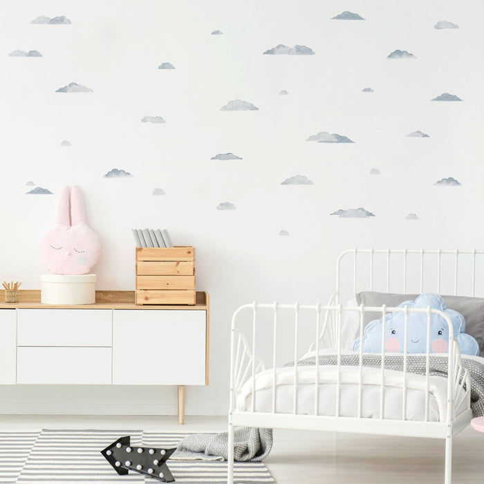 Watercolour Clouds Wall Stickers, wall decals by Made of Sundays
