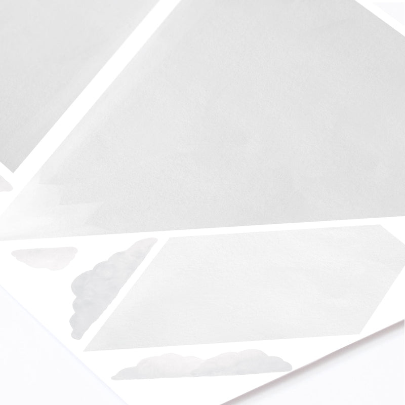 Små grå bergväggklistermärken